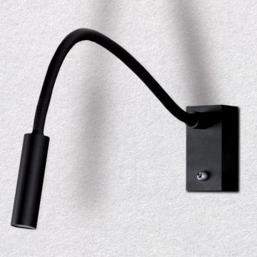 Aplica de perete LED Rider negru W0046 MX