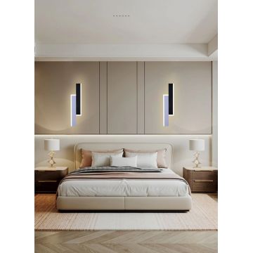 Aplică LED Contemporană Alb/Negru DM3929 BK+WH 40CM – Soluție Estetică pentru Iluminarea Modernă a Camerei