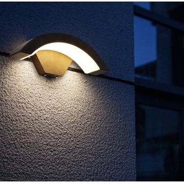 Aplica LED Luxoasă de Fațadă, Negru – Iluminat Exterior Eficient și Durabil pentru Clădiri Moderne