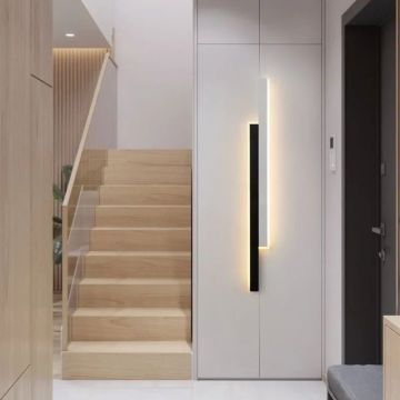 Aplică LED Minimalistă Alb/Negru 3929 BK+WH 60CM – Design Modern pentru Iluminare în Living și Dormitoare