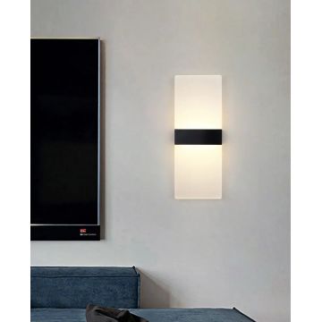 Aplica LED Modernă DM0001 Negru – Iluminat Eficient și Design Artistic pentru Ambianțe Distinse
