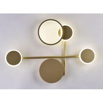 Aplica LED Modernă DM026, Auriu – Iluminare Elegantă și Eficientă pentru Interioare Contemporane