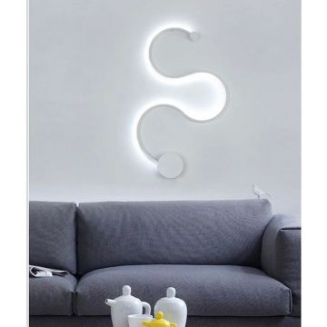 Aplica LED Modernă, Iluminare Ambientală, DM9519, Alb – Iluminat Eficient și Rafinant pentru Livinguri și Dormitoare
