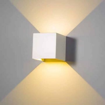 Aplica LED pentru Exterior 6W, Alb – Iluminare Eficientă și Modernă pentru Spații Exterioare Premium