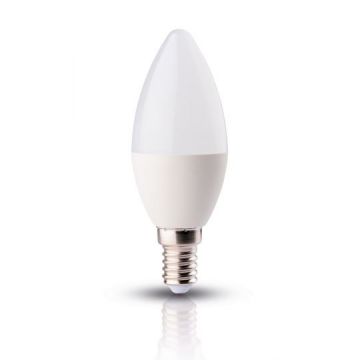 Bec LED Tip Candelă E14, 7W, 820LM – Iluminare Plăcută și Eficientă pentru Birou sau Dormitor