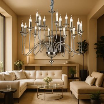 Candelabru 16 brate crom diam. 90cm ARTU SP16 073149