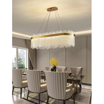 Candelabru cu Abajur din Cristal DM800*300 GD Auriu – Ideal pentru Saloane Elegante și Camere de Lux