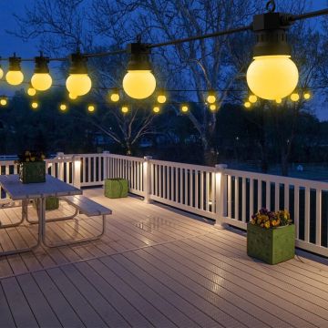 Ghirlanda Luminoasă Elegantă, 10m, 20 Surse de Iluminare Mate