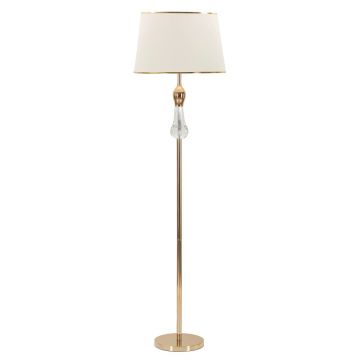 Lampadar Bratislava, Mauro Ferretti, 1 x E27, 40W, 45x165 cm, fier/sticla, auriu