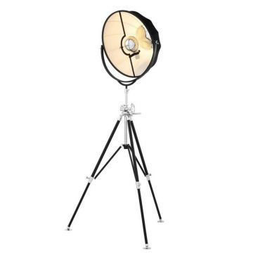 Lampadar cu trepied si abajur din tesatura Vertigo 110509 HZ