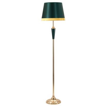 Lampadar Gron, Mauro Ferretti, 1 x E27, 40W, 40x170 cm, fier/textil, auriu/verde