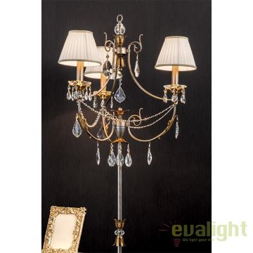 Lampadar LUX super elegant cu 3 brate Miramare STL 12-1149/3 silver-goldOR