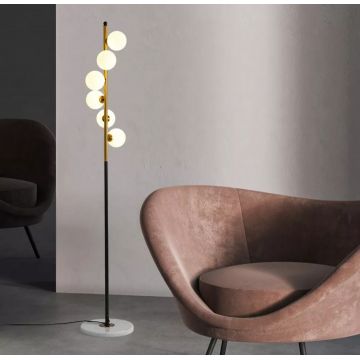 Lampadar Luxos cu 5 LED-uri G4 170cm DM8052 – Design Impresionant pentru Ambianțe Distinse