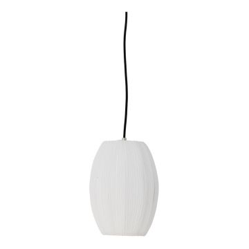 Lustră albă cu abajur textil ø 21 cm Pica – Bloomingville