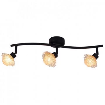 Lustra cu 3 spoturi din sticla in stilul florentin Flower 1151414 NV
