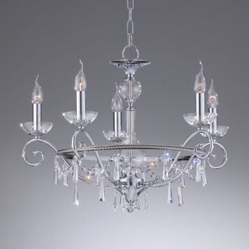 Lustra de LUX cristal Asfour fabricat manual diam.66cm Irina 2545/5 Bejorama