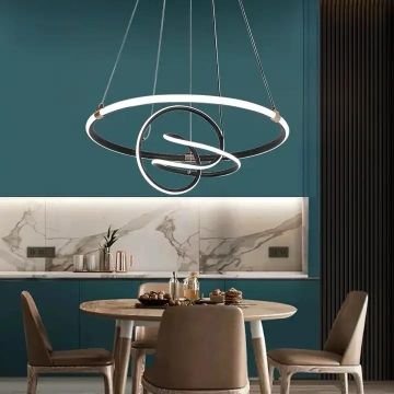 Lustră LED Artistică cu Telecomandă – Perfectă pentru Livinguri Stilate și Atmosfere Rafinate