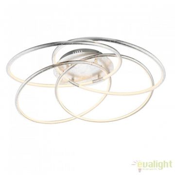 Lustra LED cu telecomanda Barna 60W argintie 67828-60S GL