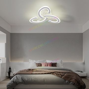 Lustră LED cu Telecomandă Design Artistic DM Flower 3P CR – Ideală pentru Interioare Elegante și Spații Contemporane