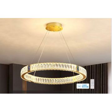 Lustră LED de Lux cu Design Strălucitor DM 7101-500GD – Ideală pentru Interioare Elegante și Spații Rafinate