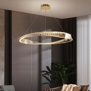 Lustră LED de Lux Suspendată cu Cristale DM11-1 – Iluminare Elegantă pentru Living sau Dining