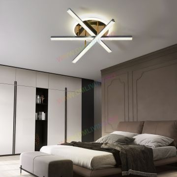 Lustră LED, Design Abstract și Premium, Alb DM 6882 – Iluminare Stilată pentru Spații Contemporane