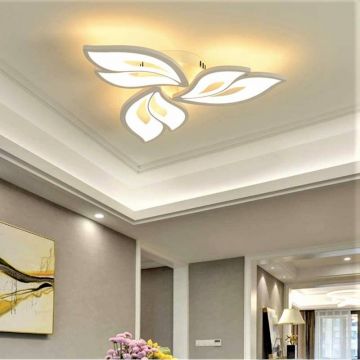 Lustră LED, Design Artistic și Elegant, Alb DM6553/3-WH – Iluminat Eficient pentru Spații Moderne
