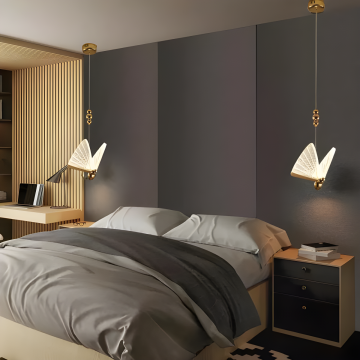 Lustră LED, Design Elegant cu Detalii Auriu, DM1302 – Iluminare Premium și Funcțională pentru Camere de Lux