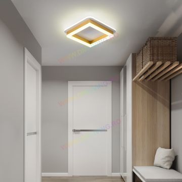 Lustră LED, Design Geometric și Elegant, Auriu 6081F-GD, 50W – Iluminat Eficient pentru Spații Moderne