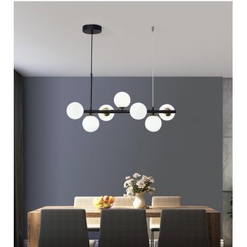 Lustră LED DM 369-7BK cu 7 Globuri – Iluminare Premium și Design Stilat pentru Interioare Rafinate