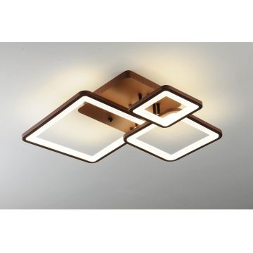 Lustră LED DM K002-3, cu Telecomandă și 3 Tipuri de Lumină, Intensitate Reglabilă, 112W – Iluminat Eficient pentru Interioare Moderne