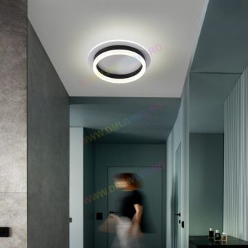 Lustră LED, Iluminat Eficient și Design Circular, Negru DM 6081Y-BK, 50W – Iluminare Stilată pentru Camere și Birouri