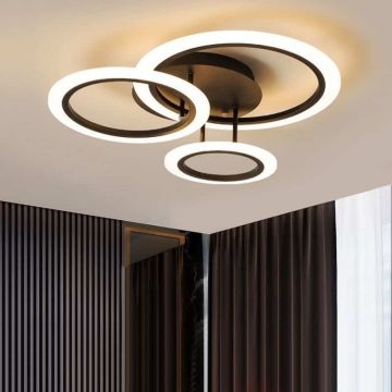 Lustră LED Inovativă cu Control prin Telecomandă și Design Circular, 6601/3 CF – O Alegere Premium pentru Iluminat Elegant