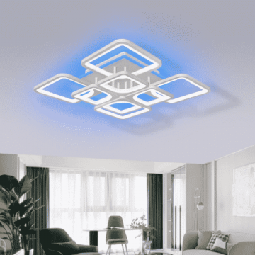 Lustră LED Inteligentă, Control RGB și Iluminare Eficientă – O Alegere Premium pentru Iluminat Stilat și Durabil