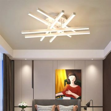 Lustră LED, Intensitate Reglabilă cu 6 Surse de Iluminare, Alb DM 306/6 – Iluminat Modern și Eficient pentru Camere și Birouri
