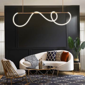 Lustră LED Minimalistă, Design Simplu și Elegant – Iluminare Modernă și Subtilă pentru Interioare Contemporane