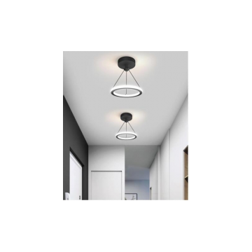 Lustră LED Modernă DMLiving Model DM6065 – Iluminare Puternică și Design Elegant în Negru