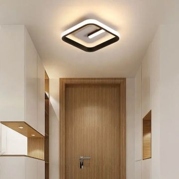 Lustră LED Modernă, Negru DM 6080F-BK – Iluminare Eficientă Perfectă Pentru Spații Elegante De Interior
