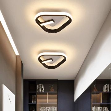 Lustră LED Modernă, Negru DM Black Line Triunghi 20W – Ideală Pentru Amenajări Interioare Cu Accente Minimaliste