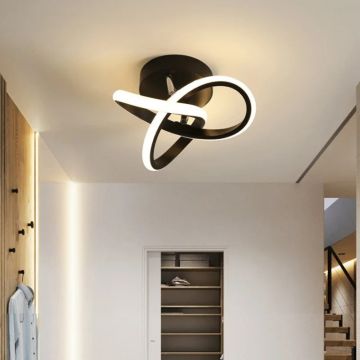 Lustră LED Neagră de Lux cu 3 Funcții, DM BK Infinity 25W – Ideală pentru Iluminat Modern și Spații Elegante