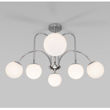 Lustră LED Premium DM8227/6 Crom – Iluminat Minimalist și Modern pentru Spații Stilate