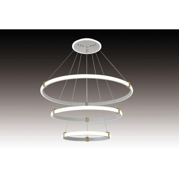 Lustră LED Suspendată Premium  cu 3 Tipuri de Lumină  – Design Elegant și Iluminare Adaptabilă pentru Ambianțe Moderne