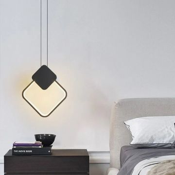Lustră LED Suspendată Premium DM6816 SQ Negru – Iluminare Eficientă pentru Interioare Stilate