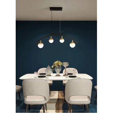 Lustră LED Tip Pendul Elegantă DM9051 Negru – Iluminat Modern Și Design De Lux, Potrivită Pentru Spații Stilate