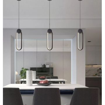 Lustră Modernă Tip Pendul de Lux DM6816 Negru – Lumină Funcțională și Estetică pentru Interior