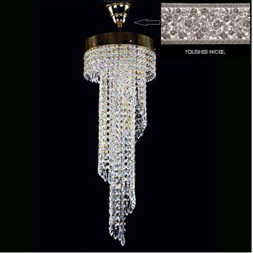 Lustra, Pendul Cristal Bohemia Exclusive diam.25cm SPIRAL 250x750 drops