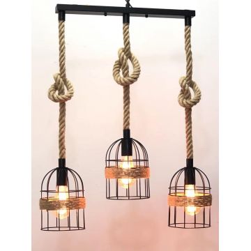 Lustră Tip Pendul Rustic – Design Elegant Și Funcțional, Ideală Pentru Livinguri De Lux