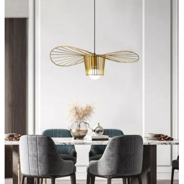 Pendul Suspendat cu Design Contemporan Auriu DM30 – Ideal pentru Camere de Zi și Birouri