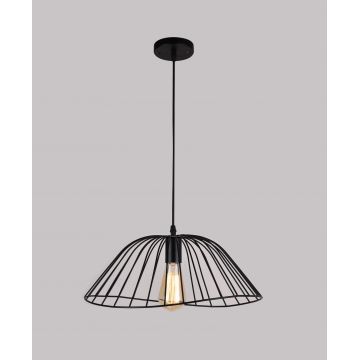 Pendul Suspendat Modern, Design Simplu și Elegant, DM 35, Negru – Iluminare Stilizată pentru Livinguri și Sufragerii