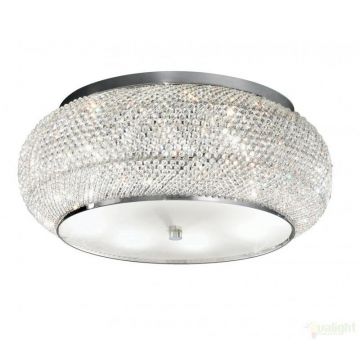 Plafonier modern diametru 55cm, Pasha PL10 Cromo 100746